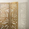 ML-Design Kamerscherm Kyoto 3-delig 170x121cm Naturel Hout Opvouwbaar Vrijstaand Binnen