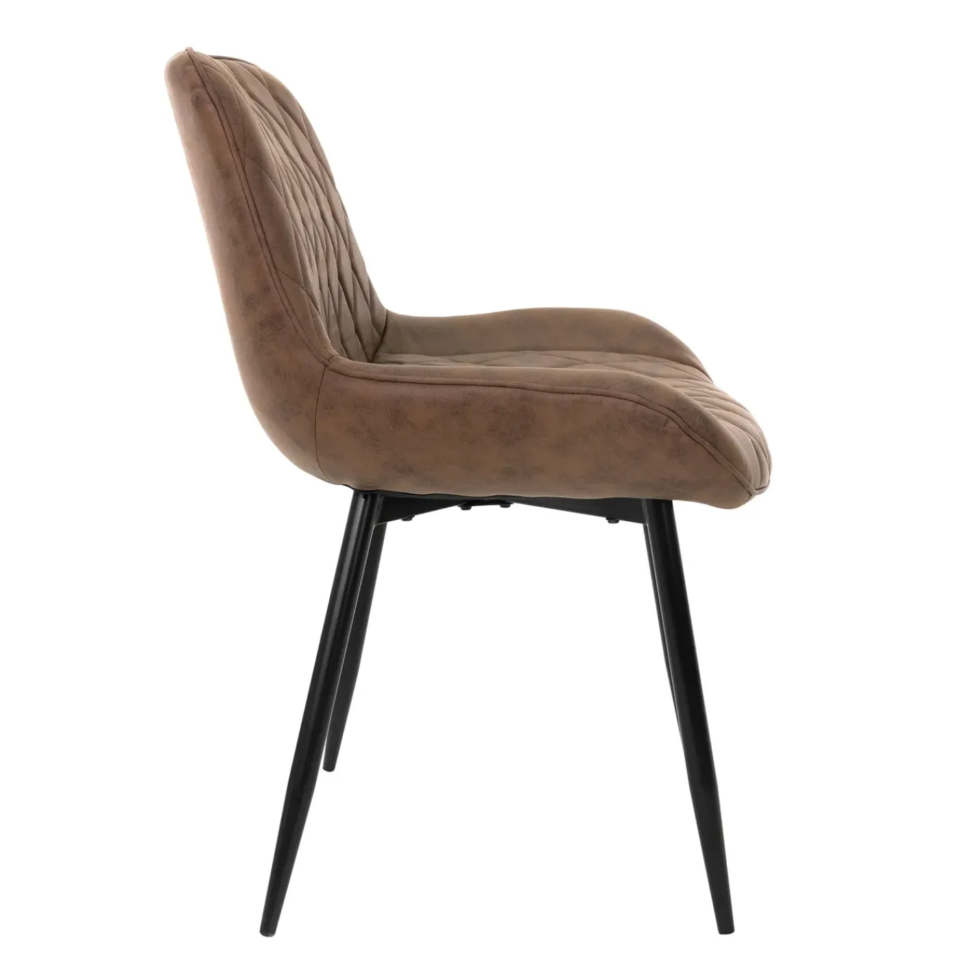 ML-Design Set van 6 Eetkamerstoelen met rugleuning en armleuningen, bruin