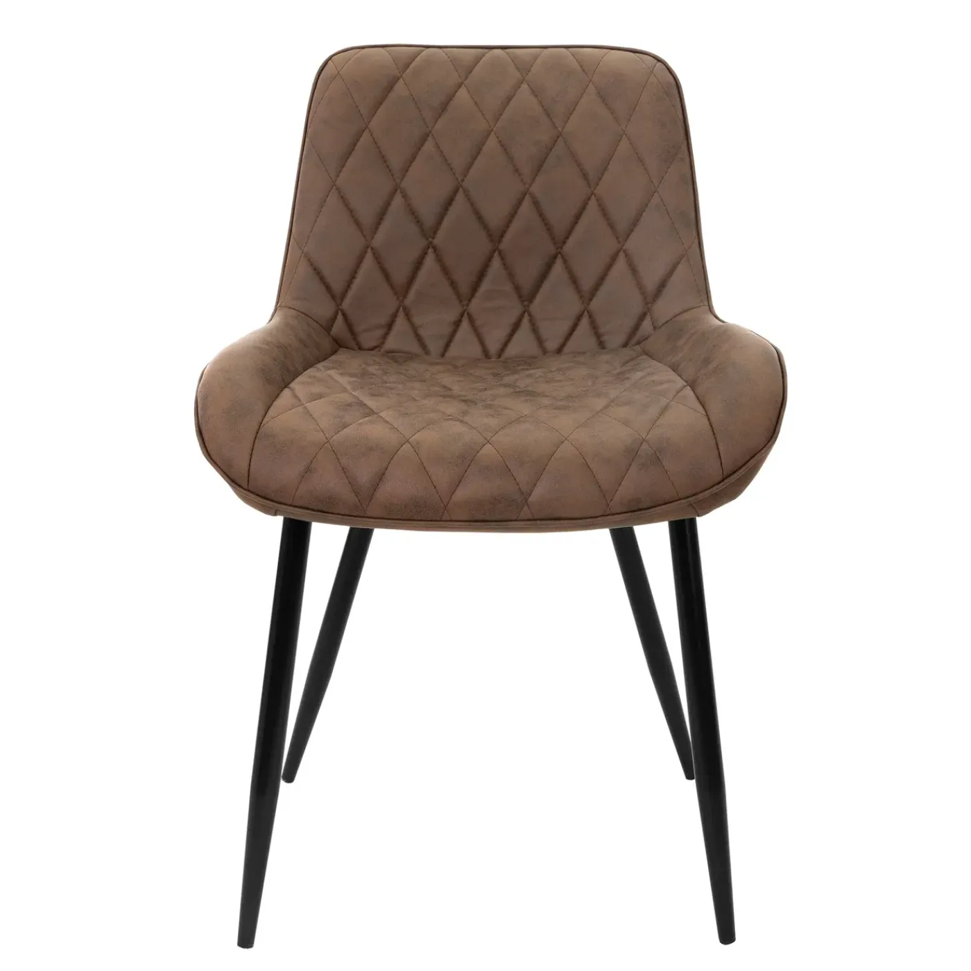 ML-Design Set van 6 Eetkamerstoelen met rugleuning en armleuningen, bruin