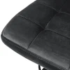 ML-Design Set van 4 fluwelen barkrukken, grijs, beklede stoel met rugleuning en voetsteunen