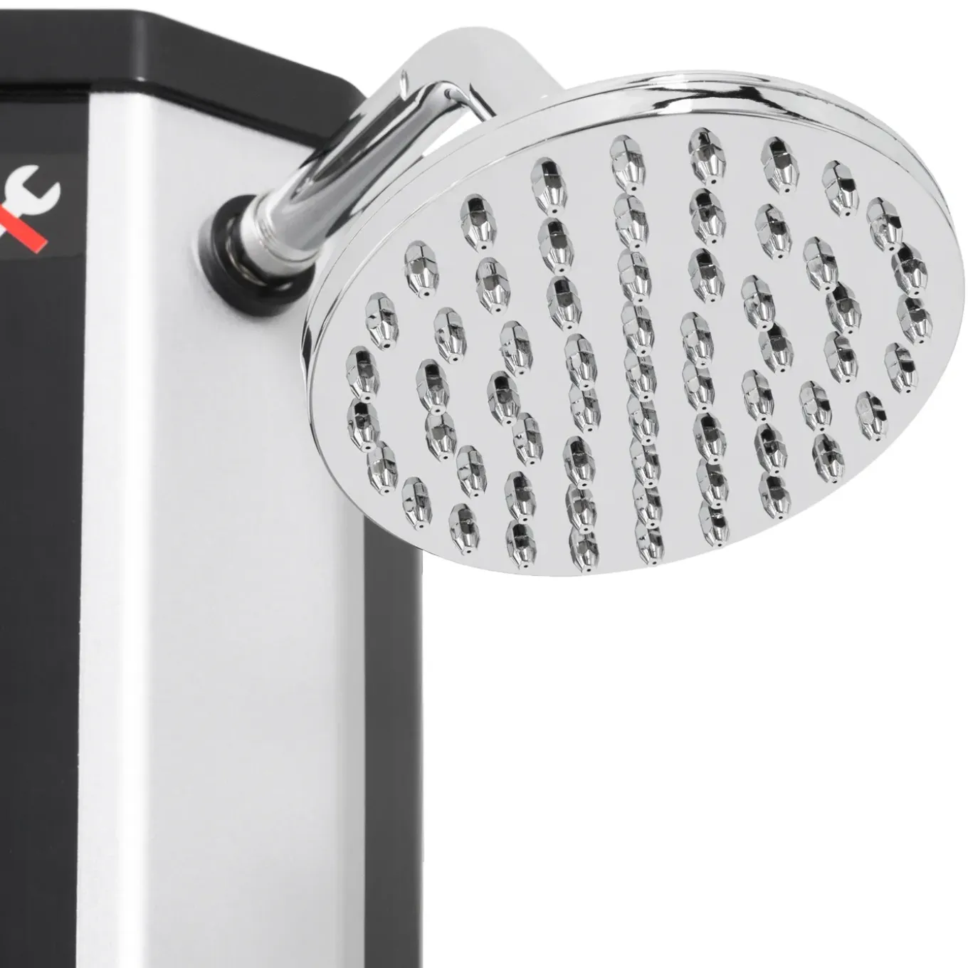 ML-Design Solar Douche 35L 217 Cm Met Voetdouche En Regendouchekop, Zilver-zwart