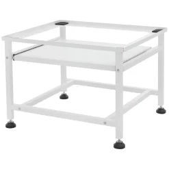 ML-Design wasmachine verhoger uittrekbaar Plateau wit 625x535x450 cm staal verstelbaar