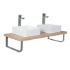 Mob-in - Hangend Wastafelblad - Will - Eikendecor - 120 Cm X 49 Cm X 3,8 Cm