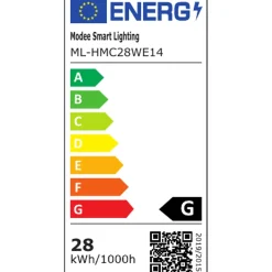 Modee Halogeenlamp E14 - 28w 370lm 2700k - Warm Wit Licht - Dimbaar - Globe - 10 Stuks
