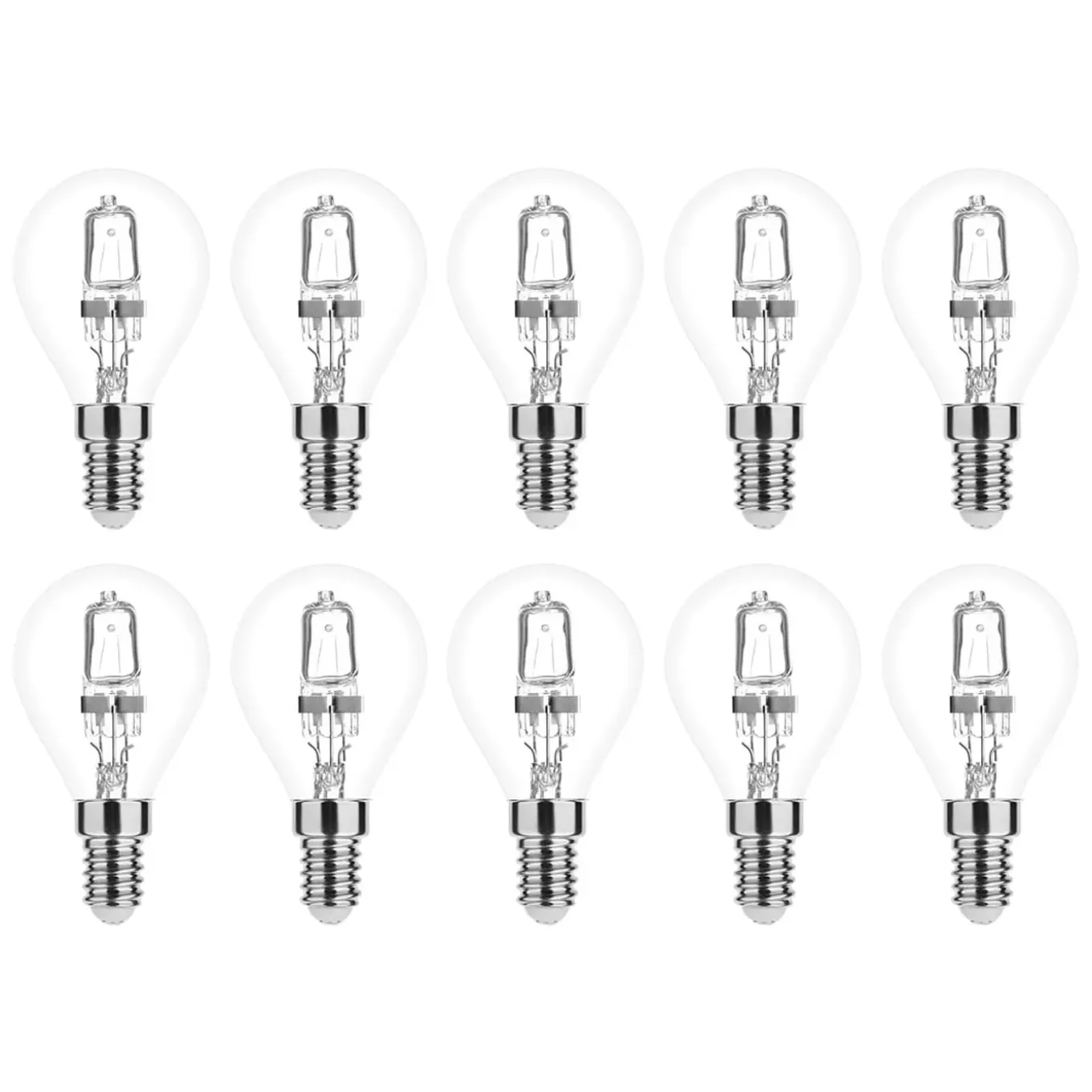Modee Halogeenlamp E14 - 28w 370lm 2700k - Warm Wit Licht - Dimbaar - Globe - 10 Stuks