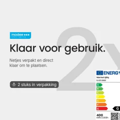 Modee Halogeen Staaflamp R7s - 400w 8600lm 2700k - Warm Wit Licht - Dimbaar - Buislamp - 2 Stuks