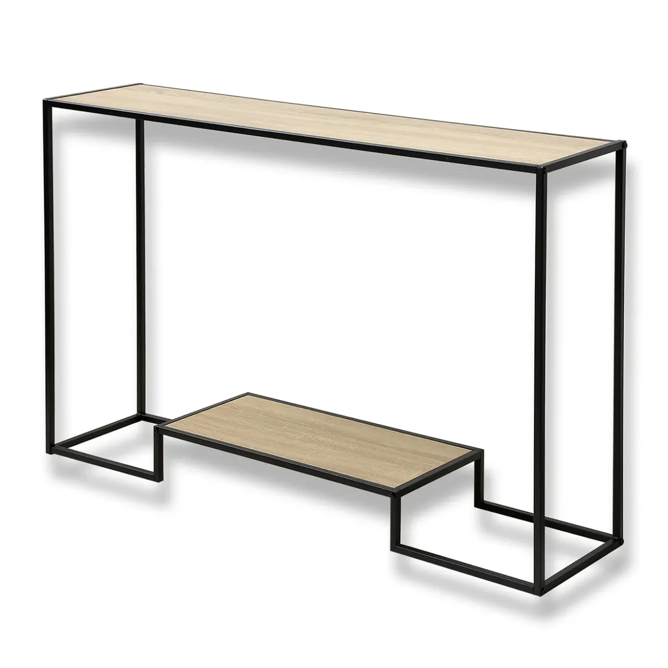 Moderne Console 2 Niveaus Eiken Decor L120cm