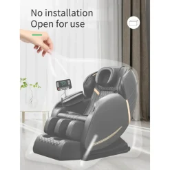 Molini Luxe Full Body Elektrische Massagestoel | Zero Gravity | Model Sensa | Zwart