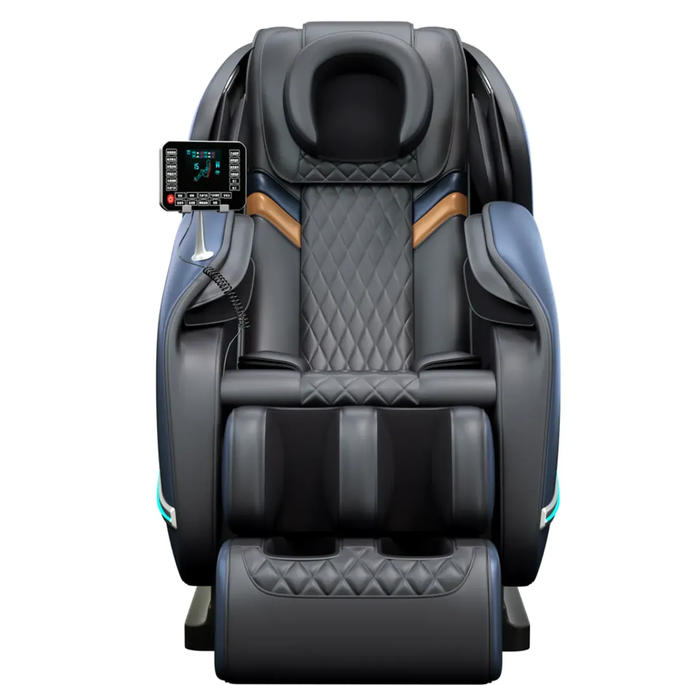 Molini Luxe Full Body Elektrische Massagestoel | Zero Gravity | Deluxe Model | Zwart/blauw