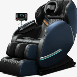 Molini Luxe Full Body Elektrische Massagestoel | Zero Gravity | Deluxe Model | Zwart/blauw