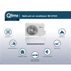 Qlima Monosplit airconditioner SC 6153 - met WiFi - 6.7kW - 23000 BTU