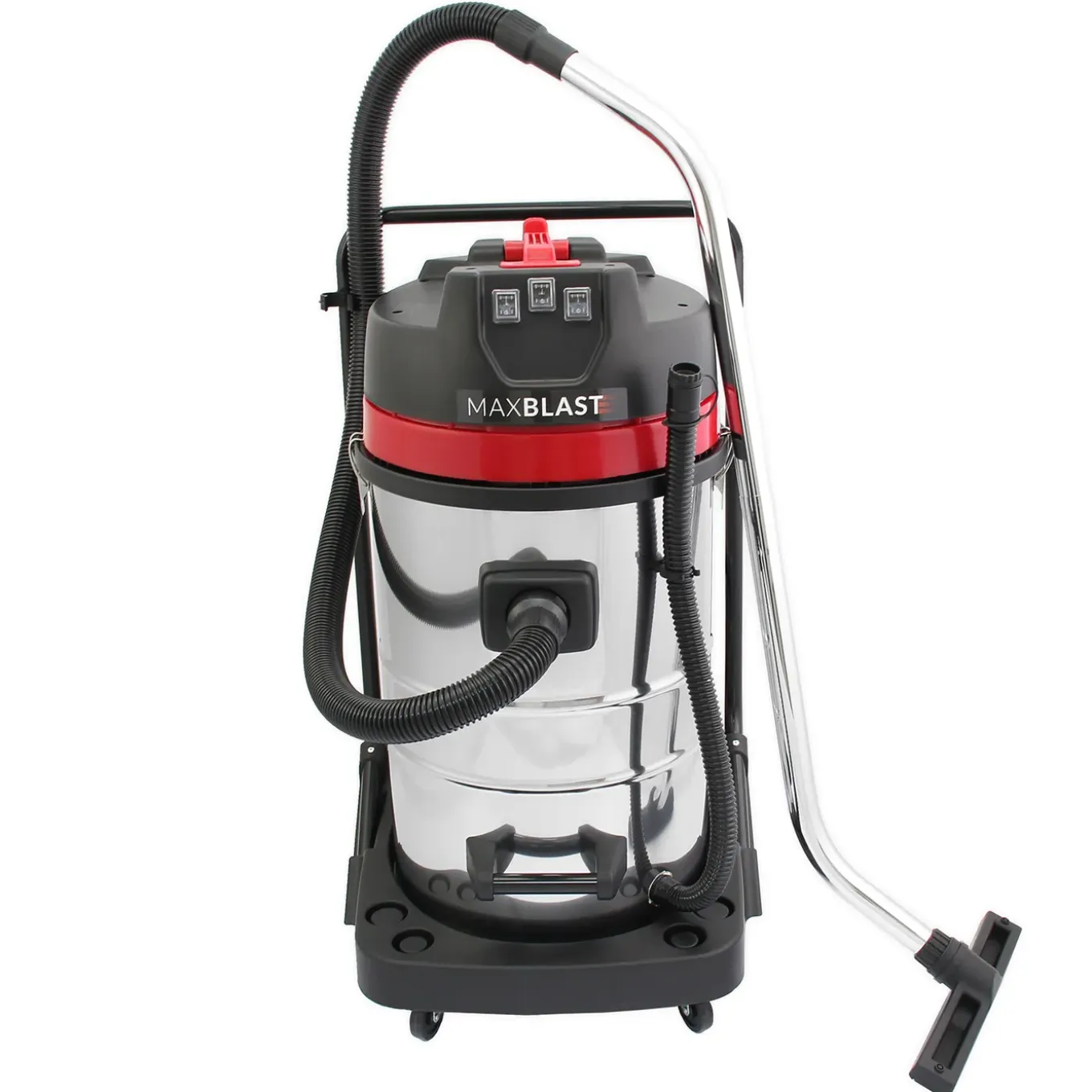 Monstershop MAXBLAST Industriële Nat/Droog Zuiger - grijs - 80 L - 3000W HEPA E12