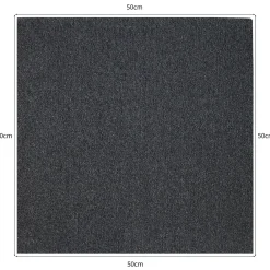 Monstershop - Tapijttegel - Zwart - 5 mm - 20 stuks - 5 m²