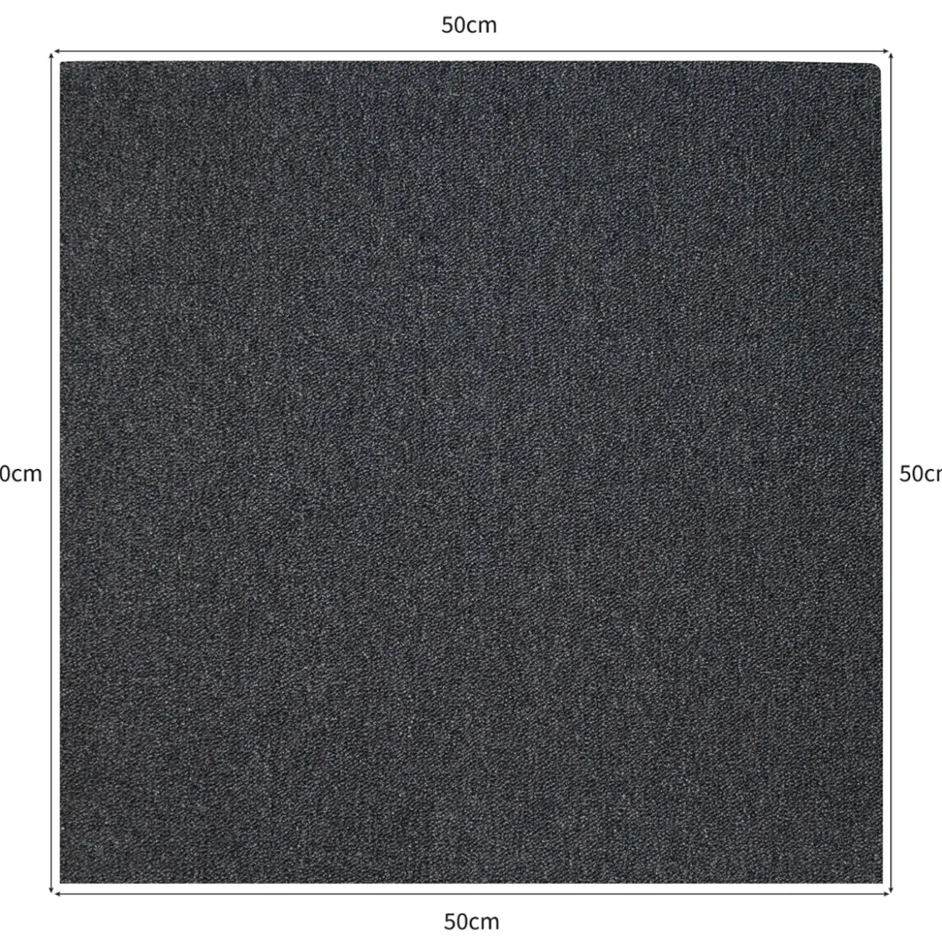 Monstershop - Tapijttegel - Zwart - 5 mm - 20 stuks - 5 m²