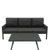 Monstershop Tuinset - Antraciet Grijs - Aluminium - 4-delig