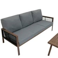 Monster Shop Monstershop Tuinset - Houtlook - Aluminium - 4-delig