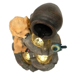 Monster Shop Monstershop Waterornament Canine Creek - Polyresin - Led - Elektrisch