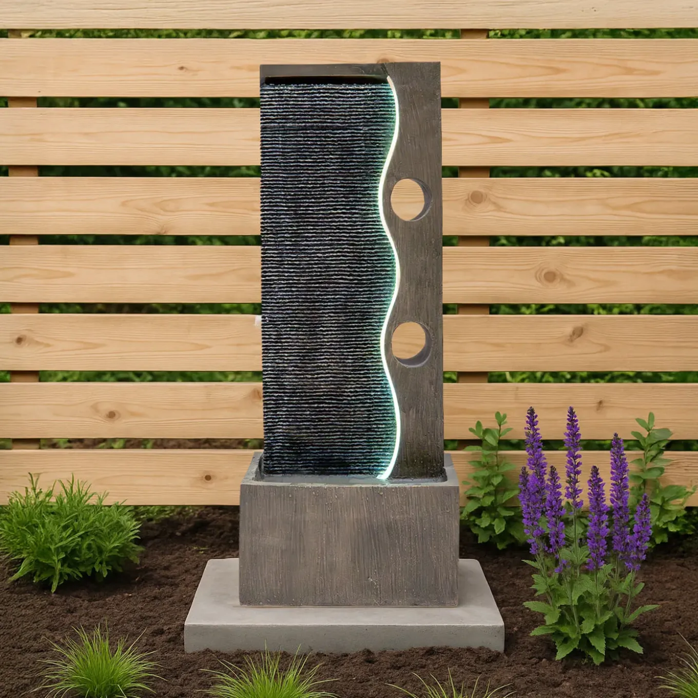 Monstershop Waterornament Harmony Falls - Polyresin - Led - Elektrisch