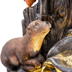 Monster Shop Monstershop Waterornament Otter Oasis - Polyresin - Led - Elektrisch