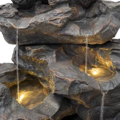 Monster Shop Monstershop Waterornament Rustic Rapids - Polyresin - Led - Elektrisch