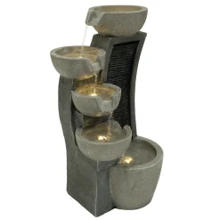 Monster Shop Monstershop Waterornament Sleek Streams - Polyresin - Led - Elektrisch