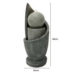 Monstershop Waterornament Zen Cascade - Polyresin - Led - Elektrisch