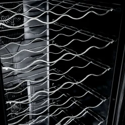 Monstershop Wijnkoelkast Oriva - Led Verlichting - 28 Flessen Capaciteit - Zwart