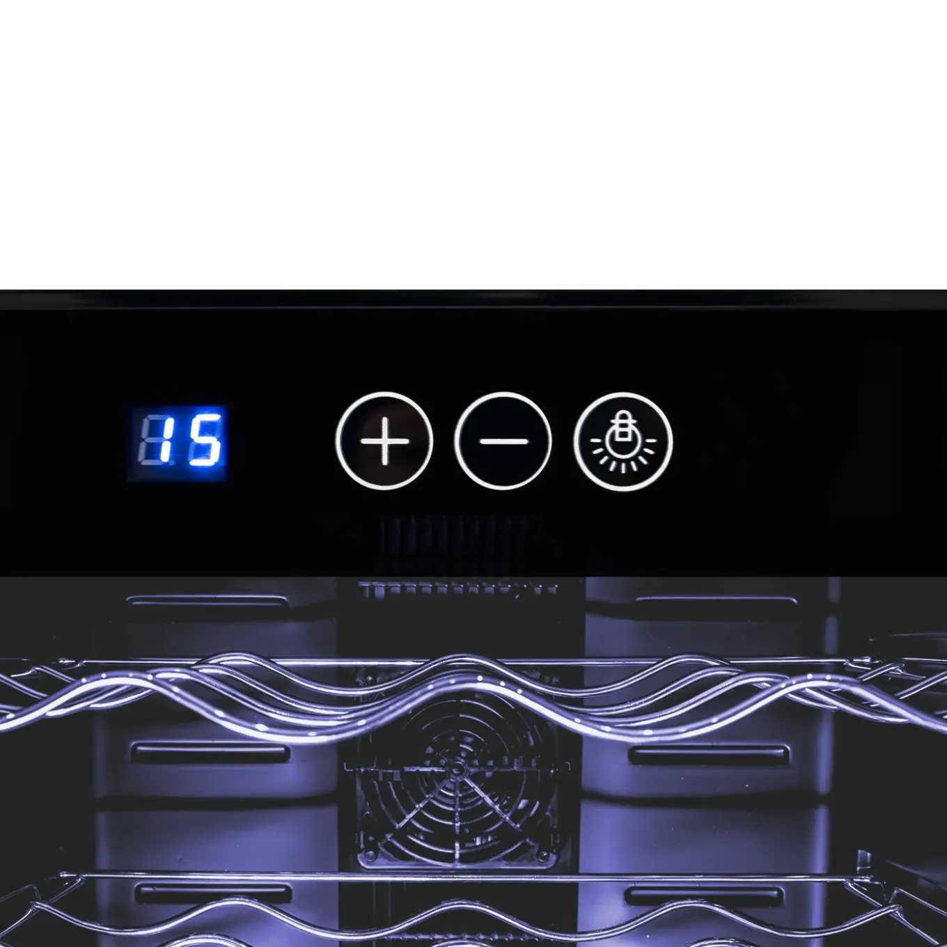 Monstershop Wijnkoelkast Oriva - Led Verlichting - 28 Flessen Capaciteit - Zwart