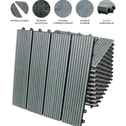 Monster Shop Monstershop 33 x Terrastegels HKC - 30 x 30 cm - 3 m²
