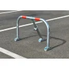 Mottez opklapbare parkeerbeugel metaal grijs/rood Ø38mm
