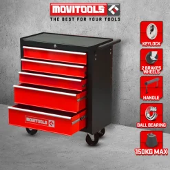 Movitools - Gereedschapwagen 5 Laden