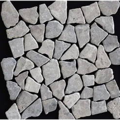 Mozaïek Stone Chips - Grijs - Natuursteen - 30x30 cm - 0,09 m²