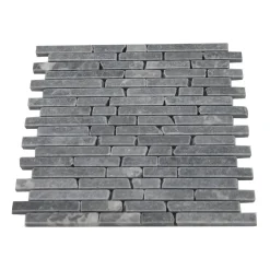 Overig Mozaïektegel Bluestone Strips - Natuursteenlook - Zwart - 30x30cm - 0,09m²