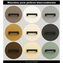 Msqdesign - Handgrepen 128mm Zwart - 10 Stuks - Meubelgrepen-Kastgreep zwart