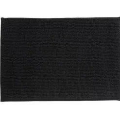 Msv Badkamerkleed/badmat Voor Op De Vloer - Zwart - 40 X 60 Cm