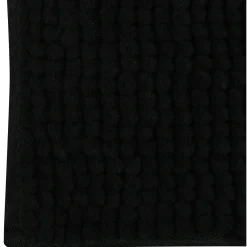 Msv Badkamerkleed/badmat Voor Op De Vloer - Zwart - 40 X 60 Cm