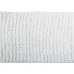 MSV Badkamerkleed/badmat Voor Op De Vloer - Ivoor Wit - 40 X 60 Cm