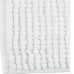 MSV Badkamerkleed/badmat Voor Op De Vloer - Ivoor Wit - 40 X 60 Cm