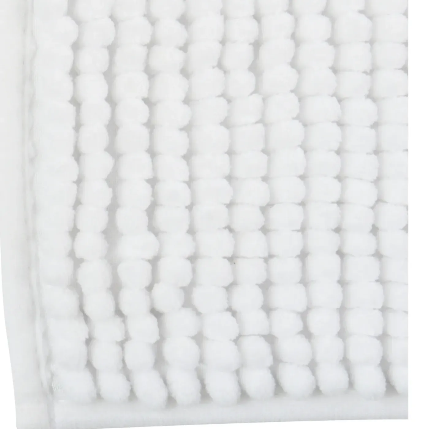 MSV Badkamerkleed/badmat Voor Op De Vloer - Ivoor Wit - 40 X 60 Cm