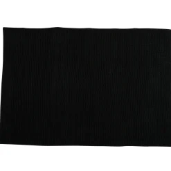 MSV Badkamerkleed/badmat Voor Op De Vloer - Zwart - 60 X 90 Cm