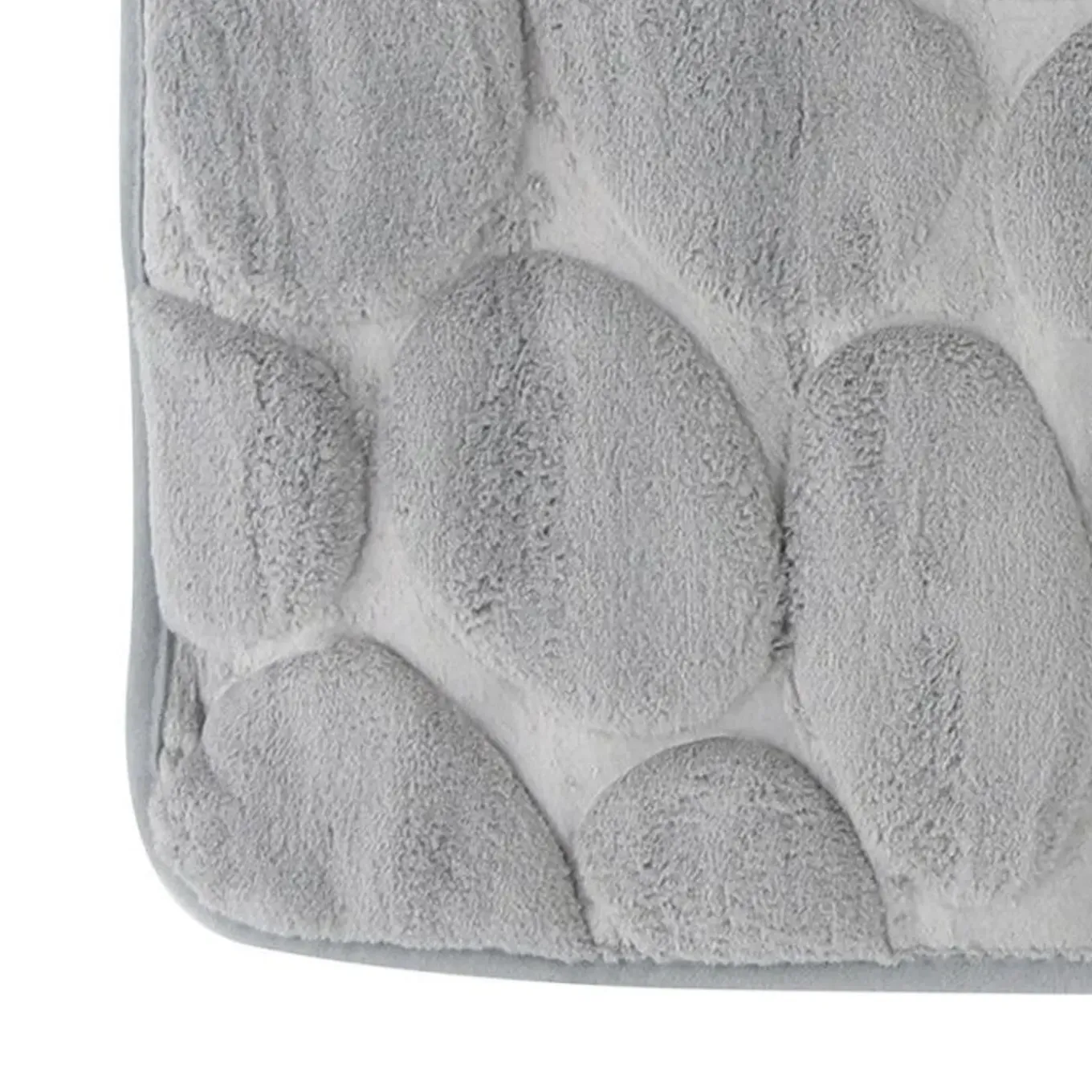 Msv Microvezel Badmat Pebble 50x80cm Grijs