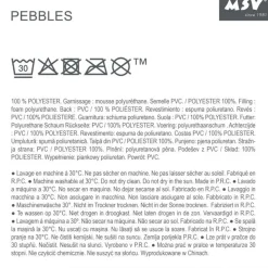 Msv Microvezel Badmat Pebble 50x80cm Grijs