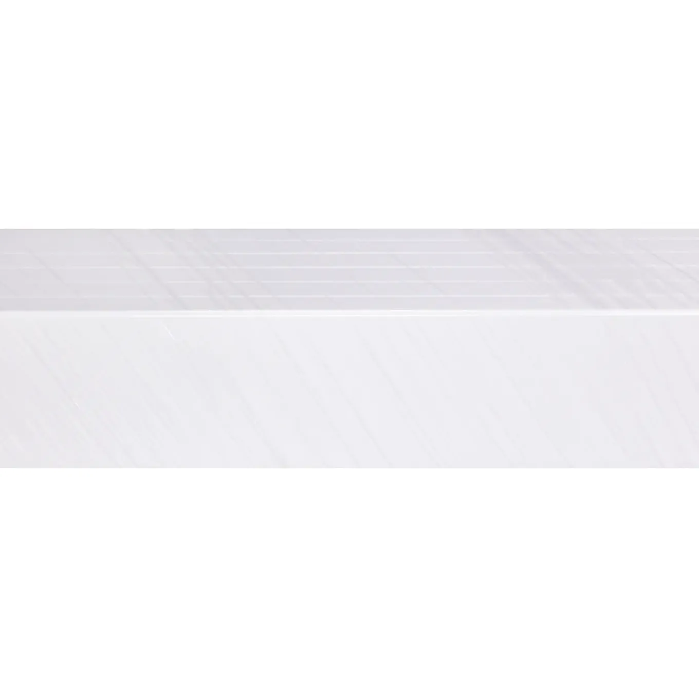 Muurplint Budget Cubic - Wit - MDF - Folie - 240cm - 12x70mm - Multipack 4+2