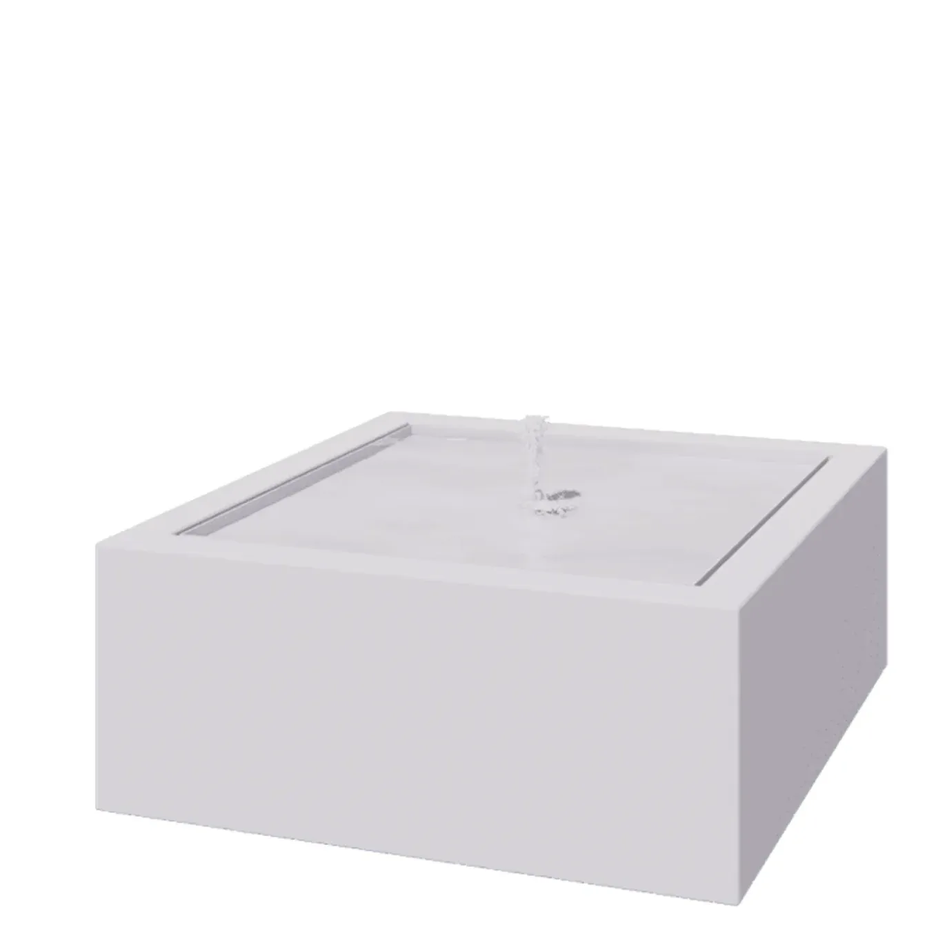 Mysteel - Aluminium Watertafel - Lyra - 120x120x40cm