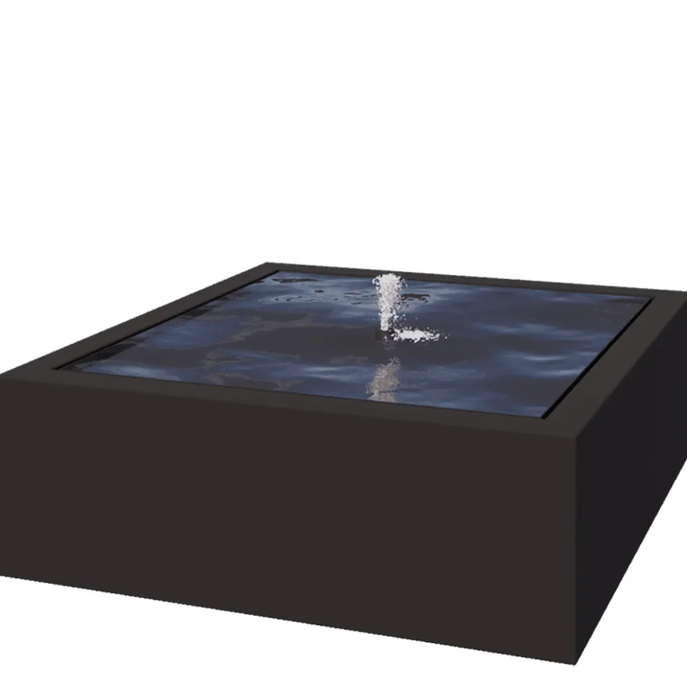 Mysteel - Aluminium Watertafel - Lyra - 120x120x40cm