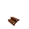 MySteel - Cortenstaal Tuintrap - 2-trede - 48 X 100 X 34 Cm