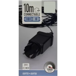 Nampook Start- Adapter Voor Koppelbare Kerstverlichting - 10 Meter - 1600 Led's - 31v - Ip44