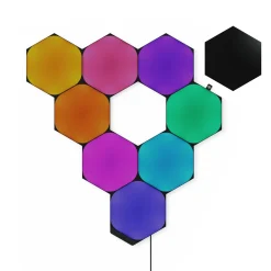 Nanoleaf Lichtpaneel Shapes Ultra Black Shapes 9-pack Startpakket (Hexagon)