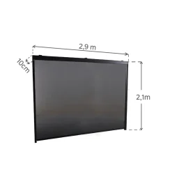 NATERIAL privacyscherm Clima voor Pergola Clima donkergrijs 300cm