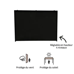 NATERIAL privacyscherm Clima voor Pergola Clima donkergrijs 300cm